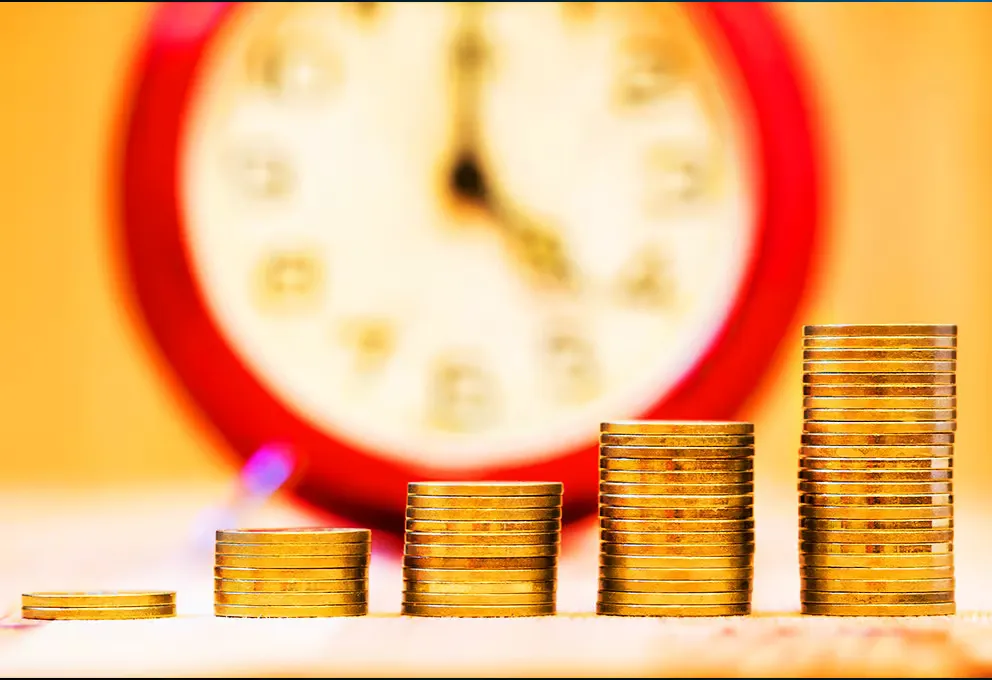 Conceito de deságio representado por redução de valor financeiro em uma negociação ou investimento